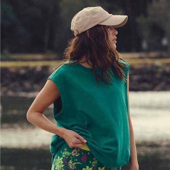 FP Movement by Free People Forest Green Muscle micro set - Picture 3 of 8